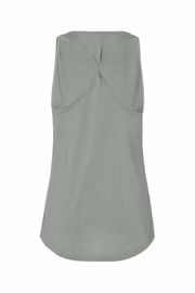 Hot selling longer scoop at back women's gym tank vest top